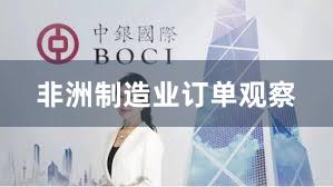 非洲制造业订单观察