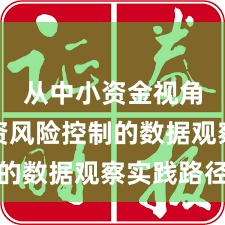 从中小资金视角看配资风险控制的数据观察实践路径